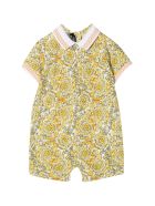 Young Versace Patterned Onesie Young Versace Patterned Onesie - Bianco/oro