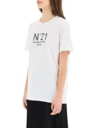N.21 Oversized T-shirt With Logo Print N.21 Oversized T-shirt With Logo Print - BIANCO OTTICO (White)