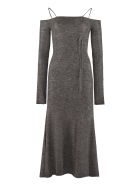 Jacquemus Knitted Off-the-shoulder Dress Jacquemus Knitted Off-the-shoulder Dress - grey