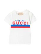 Gucci White Baby T-shirt With Print Gucci White Baby T-shirt With Print - Bianco