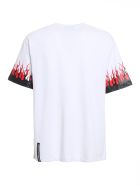 Vision of Super Tshirt Double Flames Vision of Super Tshirt Double Flames - White