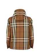 Burberry Stretton - Reversible Check Technical Cotton Hooded Jacket Burberry Stretton - Reversible Check Technical Cotton Hooded Jacket - Dark Birch Brown