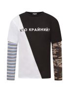 Natasha Zinko White And Black T-shirt For Boy Natasha Zinko White And Black T-shirt For Boy - Multicolor