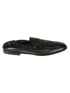 Dolce & Gabbana Logo Embroidered Loafers Dolce & Gabbana Logo Embroidered Loafers - Black