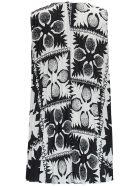 RED Valentino Maxi Top With Optical Print RED Valentino Maxi Top With Optical Print - Black