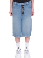 Balenciaga Shorts In Blue Denim Balenciaga Shorts In Blue Denim - Blu Denim