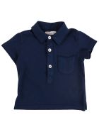 De Cavana Newborn Polo Shirt With Pocket De Cavana Newborn Polo Shirt With Pocket - Blue