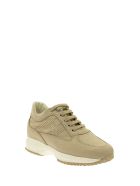 Hogan Interactive In Nubuck With Perforated Hogan Monogram Hogan Interactive In Nubuck With Perforated Hogan Monogram - Beige