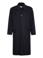 MSGM Single-breasted Long Coat MSGM Single-breasted Long Coat - blue
