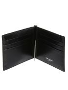 Saint Laurent Logo Plaque Wallet Saint Laurent Logo Plaque Wallet - Black