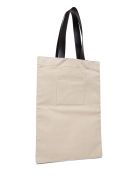 Jil Sander Large Cotton Shopper With Logo Jil Sander Large Cotton Shopper With Logo - Beige