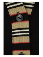 Burberry Cauca - Icon Stripe Detail Merino Wool Cardigan Burberry Cauca - Icon Stripe Detail Merino Wool Cardigan - Black