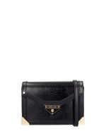 Michael Kors Shoulder Bag In Black Leather Michael Kors Shoulder Bag In Black Leather - black