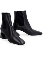Jil Sander Leather Ankle Boots Jil Sander Leather Ankle Boots - black