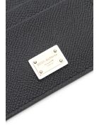 Dolce & Gabbana Leather Card Holder With Logo Plaque Dolce & Gabbana Leather Card Holder With Logo Plaque - NERO (Black)