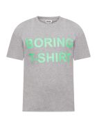 Natasha Zinko Grey T-shirt For Boy With Neon Green Print Natasha Zinko Grey T-shirt For Boy With Neon Green Print - Grey