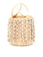 Sensi Studio Wicker Mini Bag With Cowrie Shells Sensi Studio Wicker Mini Bag With Cowrie Shells - NATURAL (Beige)