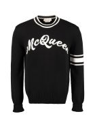 Alexander McQueen Cotton Crew-neck Sweater Alexander McQueen Cotton Crew-neck Sweater - black
