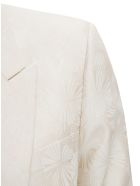 Saint Laurent Veste Blanche Courte Jacket In Silk And Wool Jacquard Saint Laurent Veste Blanche Courte Jacket In Silk And Wool Jacquard - White