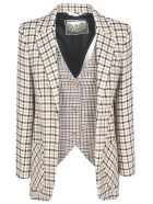 Vivetta Check Blazer Vivetta Check Blazer - White/Black