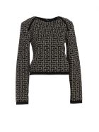 Logo Monogram Sweater Balmain Logo Monogram Sweater - Ivoire/noir
