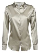Plain Silk Shirt Eddy Monetti Plain Silk Shirt - Pearl Grey