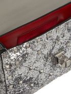 Valentino Garavani Mini Rockstud Glitter Bag Valentino Garavani Mini Rockstud Glitter Bag - Argento