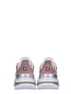 D.A.T.E. Fuga Sneakers In Rose-pink Synthetic Fibers D.A.T.E. Fuga Sneakers In Rose-pink Synthetic Fibers - rose-pink