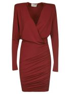 Slim V-neck Dress Alexandre Vauthier Slim V-neck Dress - Rosso