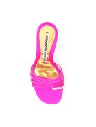 Alexandre Vauthier Salma Satin Mules With Crystals Alexandre Vauthier Salma Satin Mules With Crystals - FUCHSIA (Fuchsia)
