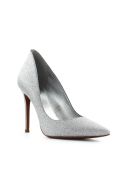 Michael Kors Keke Silver Glitter Pump Michael Kors Keke Silver Glitter Pump - Argento