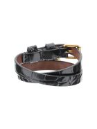 Double Wrap Skull Bracelet Alexander McQueen Double Wrap Skull Bracelet - Black