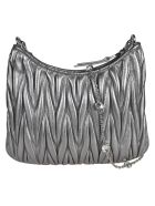 Miu Miu Matelassé Crystal Embellished Shoulder Bag Miu Miu Matelassé Crystal Embellished Shoulder Bag - Cromo