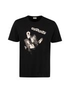 Saint Laurent Printed Cotton T-shirt Saint Laurent Printed Cotton T-shirt - black