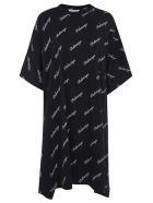 Balenciaga Logo Motif Print Dress Balenciaga Logo Motif Print Dress - Black/White