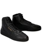 Saint Laurent Leather High-top Sneakers Saint Laurent Leather High-top Sneakers - black