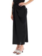 A.W.A.K.E. Mode Draped Skirt With Knots A.W.A.K.E. Mode Draped Skirt With Knots - BLACK (Black)