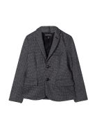 Emporio Armani Gray Blazer Teen Emporio Armani Gray Blazer Teen - Grigio