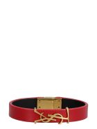 Saint Laurent Opyum Leather Bracelet Saint Laurent Opyum Leather Bracelet - red