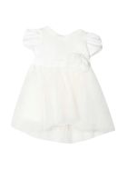 Monnalisa Monnalisa White Dress Monnalisa Monnalisa White Dress - Panna