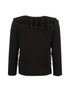Alberta Ferretti Ostrich Feathers Sweater Alberta Ferretti Ostrich Feathers Sweater - black