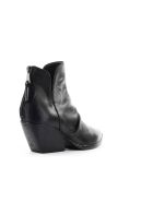 Elena Iachi Black Leather Texan Ankle Boot Elena Iachi Black Leather Texan Ankle Boot - Nero