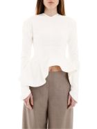 A.W.A.K.E. Mode Peplum Top A.W.A.K.E. Mode Peplum Top - OFF WHITE (White)