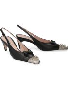 Miu Miu Leather Slingback Pumps Miu Miu Leather Slingback Pumps - black