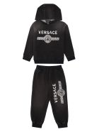 Young Versace Logo Print Cotton Set Young Versace Logo Print Cotton Set - grey