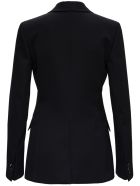 Bottega Veneta Black Single Breasted Wool Blazer Bottega Veneta Black Single Breasted Wool Blazer - Black