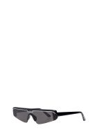 Balenciaga Ski Rect Sunglasses In Black Metal Alloy Balenciaga Ski Rect Sunglasses In Black Metal Alloy - black