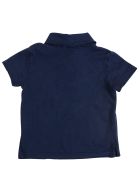 De Cavana Newborn Polo Shirt With Pocket De Cavana Newborn Polo Shirt With Pocket - Blue