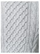Drumohr Collo Alto Aran Treccia Drumohr Collo Alto Aran Treccia - Grey