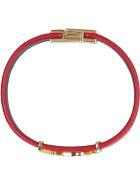 Saint Laurent Opyum Leather Bracelet Saint Laurent Opyum Leather Bracelet - red